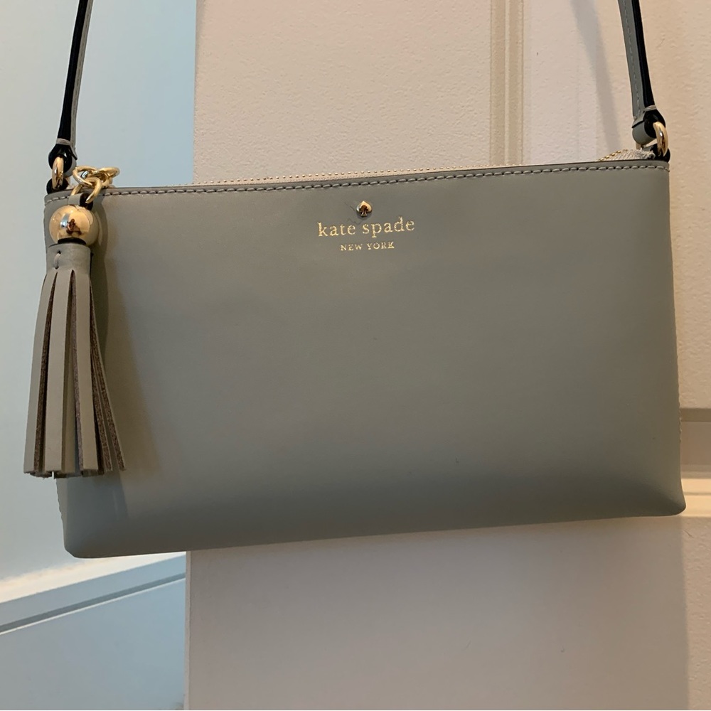 KATE SPADE Blue IVY STREET AMY CROSSBODY Avalon Mist Purse Leather Small - Picture 3 of 6